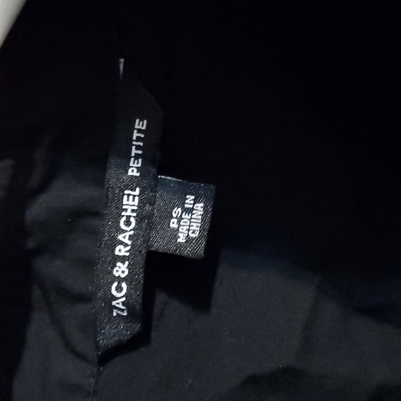 Zac & Rachel black Blouse Petite Small - Picture 2 of 4